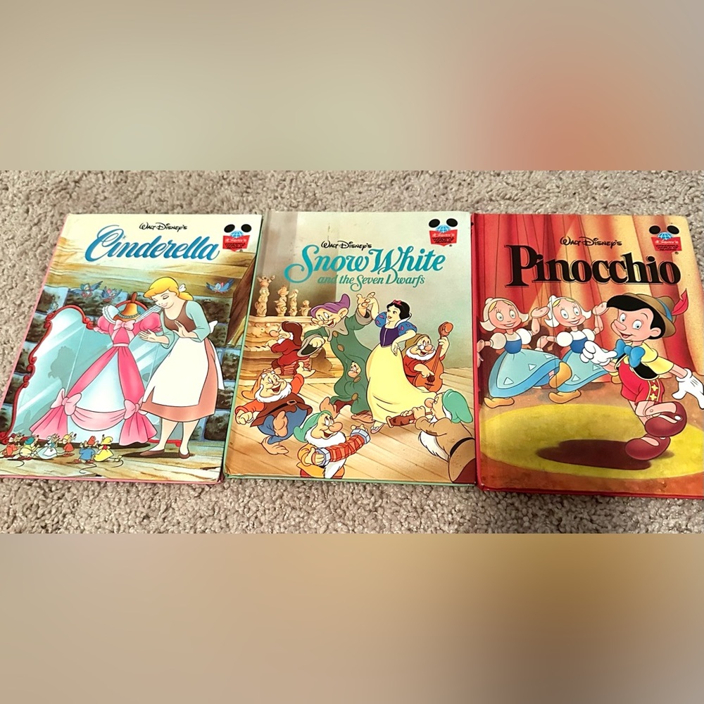 Set of 3 Vintage Walt Disney hardback books‎